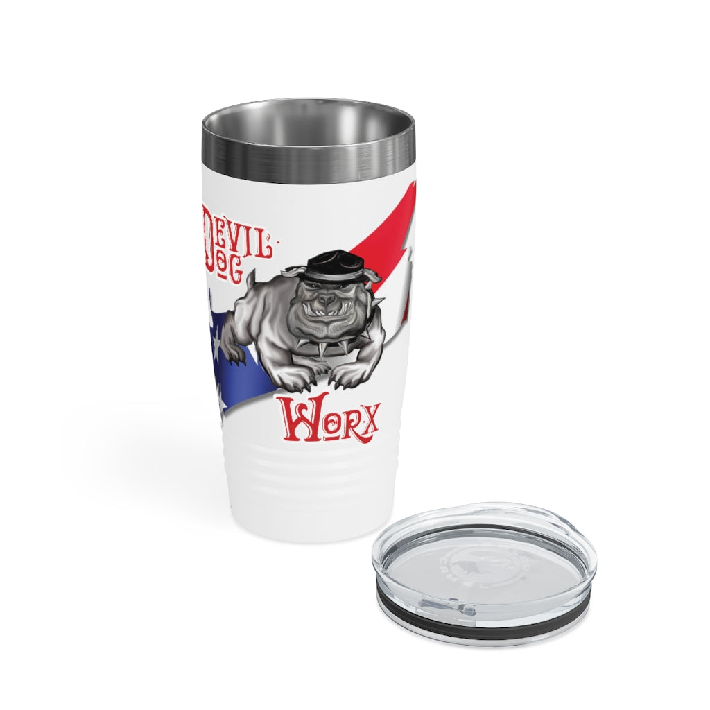 Devil Dog Worx Logo Ringneck Tumbler, 20oz