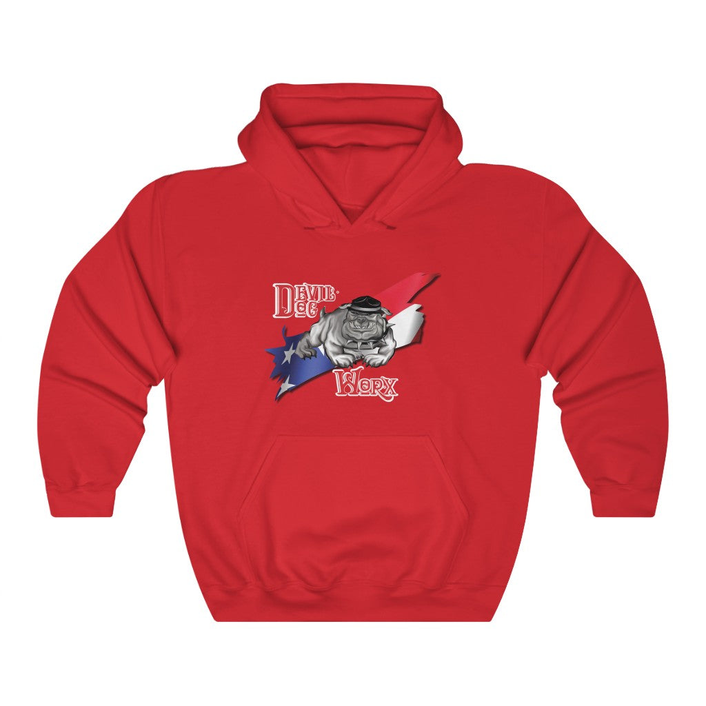 Devil Dog Worx Logo Unisex Heavy Blend™ Hooded Sweatshirt