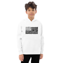 Load image into Gallery viewer, Kids Distressed Flag fleece hoodie
