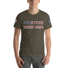 Load image into Gallery viewer, United States Marine Corps red, white, and blue Short-sleeve unisex t-shirt
