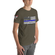 Load image into Gallery viewer, Thin Blue Line Short-sleeve unisex t-shirt
