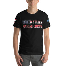 Load image into Gallery viewer, United States Marine Corps red, white, and blue Short-sleeve unisex t-shirt
