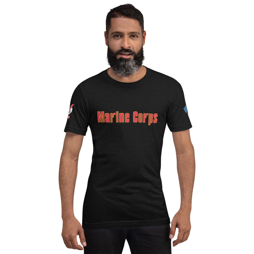 Marine Corps Soprono's font Short-sleeve unisex t-shirt