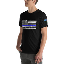 Load image into Gallery viewer, Thin Blue Line Short-sleeve unisex t-shirt
