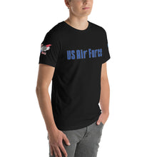 Load image into Gallery viewer, Air Force Soprano&#39;s font Short-sleeve unisex t-shirt
