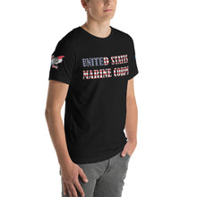 Load image into Gallery viewer, United States Marine Corps red, white, and blue Short-sleeve unisex t-shirt
