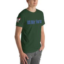 Load image into Gallery viewer, Air Force Soprano&#39;s font Short-sleeve unisex t-shirt
