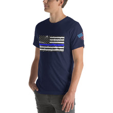 Load image into Gallery viewer, Thin Blue Line Short-sleeve unisex t-shirt
