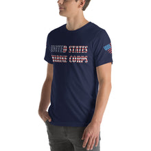 Load image into Gallery viewer, United States Marine Corps red, white, and blue Short-sleeve unisex t-shirt
