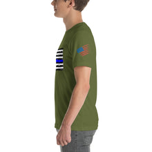 Load image into Gallery viewer, Thin Blue Line Short-sleeve unisex t-shirt
