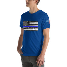 Load image into Gallery viewer, Thin Blue Line Short-sleeve unisex t-shirt
