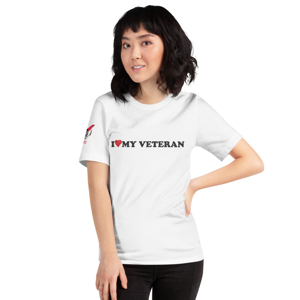 I Love My Veteran Short-Sleeve Unisex T-Shirt