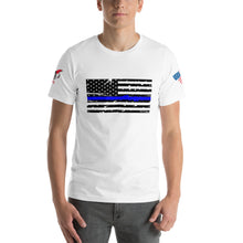 Load image into Gallery viewer, Thin Blue Line Short-sleeve unisex t-shirt
