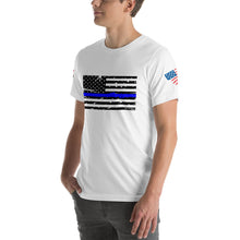 Load image into Gallery viewer, Thin Blue Line Short-sleeve unisex t-shirt
