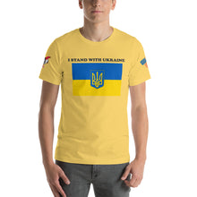 Load image into Gallery viewer, I Stand With Ukraine Short-Sleeve Unisex T-Shirt

